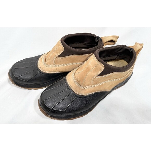 LL Bean Storm Chaser Tek 2.5 Low Cut Duck Boots Leather Men's Size 12 Medium - Picture 1 of 14